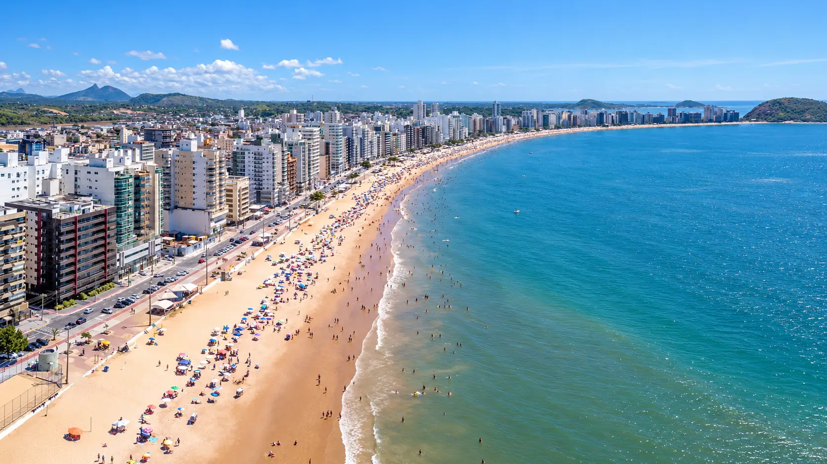 Praia do Morro em Guarapari vista do alto