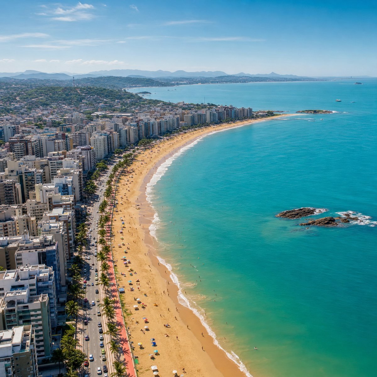 Orla da Praia do Morro em Guarapari